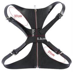 Kinky Party Corset SM Vinyle Noir